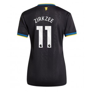 Manchester United Joshua Zirkzee #11 Jalkapallovaatteet Naisten Kolmaspaita 2025-26 Lyhythihainen